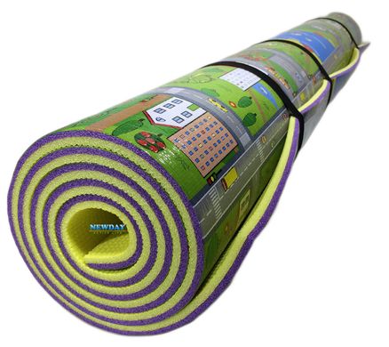 Дитячий килимок 2000×1200×11 мм, Паркове містечко, теплоізоляційний, розвивальний, ігровий килимок., NEWDAY