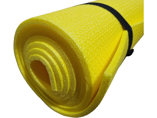 Каремат для йоги и фитнеса 1800×600×5мм, Junior XL, желтый