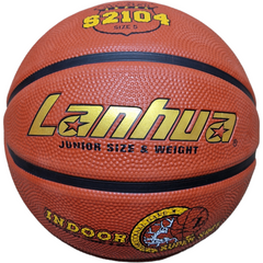 Мяч баскетбольный LANHUA, для зала / улицы, № 5, PU, коричневый, S2104