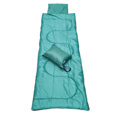 Легкий спальный мешок одеяло для детей и взрослых, летний, с подголовником, зеленый, CHM00450, Украина