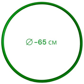 Обруч для гімнастики, діаметр 65 см, Україна, Зелений