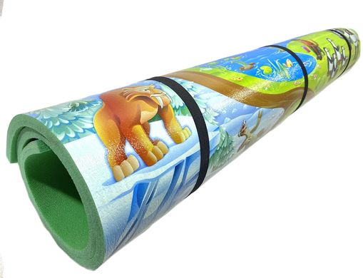 Дитячий килимок 1200×1200×12мм, «Мадагаскар», теплоізоляційний, розвиваючий ігровий килимок.
