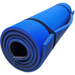 Каремат для йоги та фітнесу 1800х600х12мм, «Карпати», двошаровий, синій/сірий, Туреччина