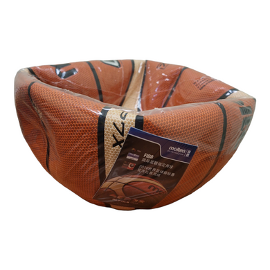 Мяч баскетбольный №7 для зала и на улице, коричневый/бежевый, материал - полиуретан PU, MOL GP7X BA-4960