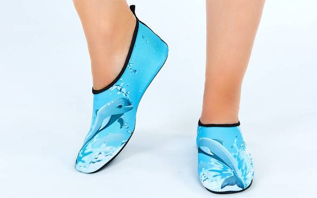 Дитяче взуття "Skin Shoes Дельфін" капці для коралів і басейну, Skin Shoes