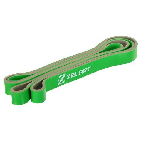 Силовая резиновая петля для подтягиваний Zelart POWER LOOP FI-5439, 6&ndash;31 кг, салатовая