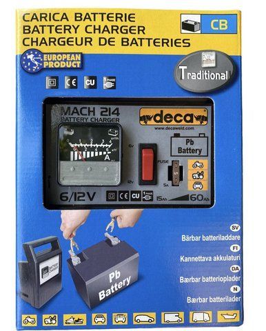 Портативний зарядний пристрій 6v - 12v, DECA MACH 214, оригінал європейської якості, Сан-Марино, Deca