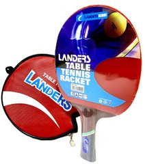 Ракетка для настільного тенісу Landers 1 Star в чохлі, Landers
