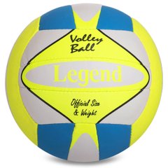 Мяч волейбольный №5, LEGEND, LG2125, PU, желтый-синий-белый, Пакистан