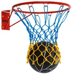 Сітка баскетбольна 12 петель, Ексклюзив UR, поліпропілен, d-5,5мм, SO-5252, жовтий/блакитний