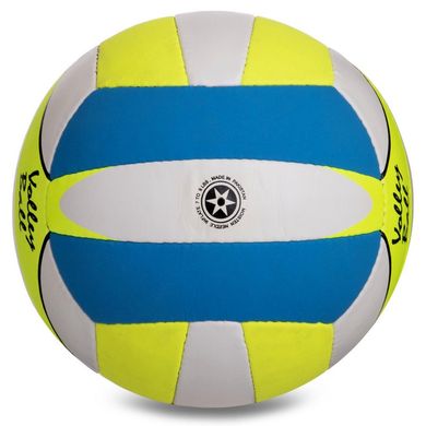 М'яч волейбольний №5, LEGEND, LG2125, PU, жовтий-синій-білий, Пакистан