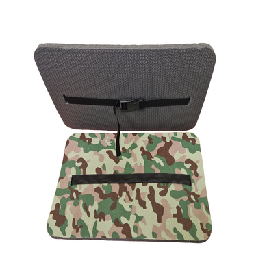 Каремат сидіння армійський 400х300х16мм MultiCam тришаровий камуфляжний килимок піджопник мультикам з ремінцем