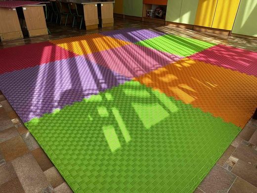 Напальний теплий м'який килимок - пазли EVA 1 елемент 1000× 1000×10м килимок на підлогу для дітей, NEWDAY
