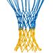 Сетка баскетбольная 12 петель, Эксклюзив UR, полипропилен, d-5,5мм, SO-5252, желтый/синий