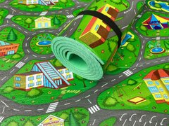 Уцінка - 2 сорт, дитячий килимок 1500×1100×8мм, «Містечко», теплоізоляційний, розвиваючий ігровий килимок.