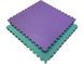 Покрытия для детской комнаты 1000х1000х20мм мат татами ласточкин хвост, даянги, EVA фиолетовый/бирюзовый