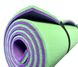 Каремат туристический 12 мм двухслойный универсальный для похода и туризма 1800х600 мм, Green/Purple