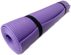 Каремат коврик для йоги и фитнеса 1800×600×5мм, Junior XL, фиолетовый, Украина