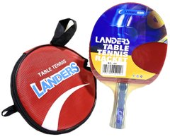 Ракетка для настольного тенниса пинг-понга Landers 4 star в чехле