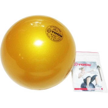 Професійний м'яч 300 грам, d – 16 см, «Togu», Німеччина, для художньої гімнастики, Золотистий, Togu