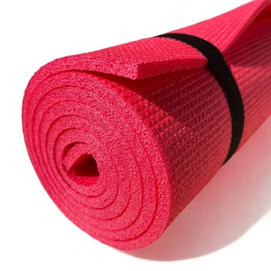 Каремат для йоги и фитнеса 1800×600×8мм, "Комфорт", однослойный, Украина, кораловый цвет