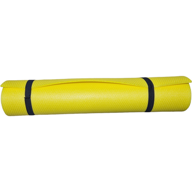Уценка - 2 сорт, каремат для йоги и фитнеса 1800×600×5мм, Junior XL, желтый