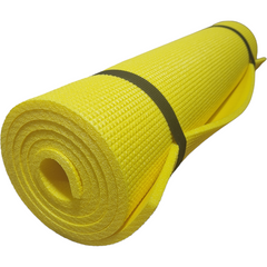 Уцінка - 2 сорт, каримат для йоги та фітнесу 1800×600×8 мм, "Комфорт", одношаровий, жовтий