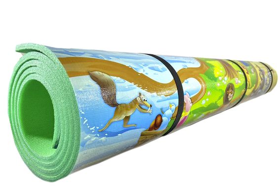 Дитячий килимок 2500×1200×8 мм, «Мадагаскар», теплоізоляційний, розвивальний, ігровий килимок., Вердани