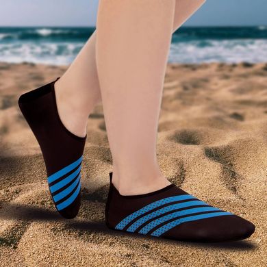 Взуття "Skin Shoes" тапочки для коралів та басейну PL-0417-BL, коралки для пляжу M розм.36-37 устілка_21.5-23см