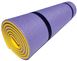 Килимок туристичний двошаровий похідний каремат 1800х600х10мм, фіолетовий/жовтий, NEWDAY