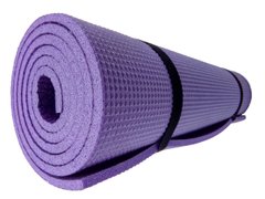 Каремат для йоги и фитнеса 1800×600×8мм, "Комфорт", однослойный, Украина, фиолетовый цвет