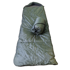 Флисовый спальный мешок одеяло, 2250х800мм, от +7 °C до -10 °C, оливково/зеленый, Украина, IV-500SP