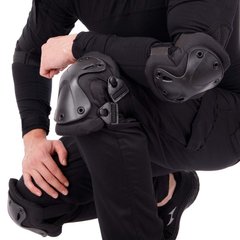 Защита тактическая наколенники и налокотники для защиты локтевых и коленных суставов черный, TY-7495