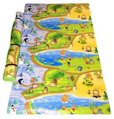 Дитячий килимок 3000×1200×12 мм, «Союз мультфільму», теплоізоляційний, розвивальний, ігровий килимок., NEWDAY