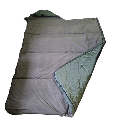 Флісовий спальний мішок ковдра, 2250х800мм, від +7 до -10 °C, оливково/зелений, Україна, IV-500SP