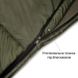 Флісовий спальний мішок ковдра, 2250х800мм, від +7 до -10 °C, оливково/зелений, Україна, IV-500SP