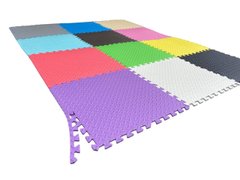 Дитячий килимок-пазл 60х60х1см на підлогу для повзання термокилимок пазли для дітей
