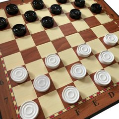 Игра в шашки классические, набор фигур (шашки) в пластиковой коробке, игровое поле в комплекте
