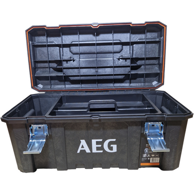 Міцний герметичний ящик для інструментів ДШВ 67*34*29 см, 4,5 кг, 26 дюймів, 37л, великий посилений кейс AEG