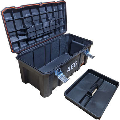 Міцний герметичний ящик для інструментів ДШВ 67*34*29 см, 4,5 кг, 26 дюймів, 37л, великий посилений кейс AEG