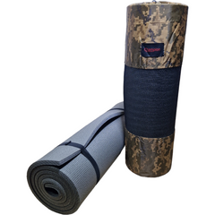 Каремат з чохлом піксель, армійський килимок 1900х600х12 мм, туристичний, двошаровий для походу та туризму