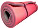 Двошаровий товстий каремат 16 мм похідний для туризму 1800х600 мм, червоний/сірий, "Еверест"