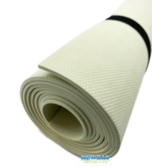 Коврик для йоги и фитнеса «NEWDAY» 1500×600×3мм, EVA, нескользящий Молочный