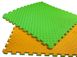 Мат - татамі ластівчин хвіст 1000х1000х20мм, EVA, помаранчевий/зелений
