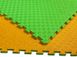 Мат - татамі ластівчин хвіст 1000х1000х20мм, EVA, помаранчевий/зелений