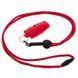 Свисток судейский FOX40 MICRO SAFETY 9513 красный, пластиковый, со шнурком 110 дБ
