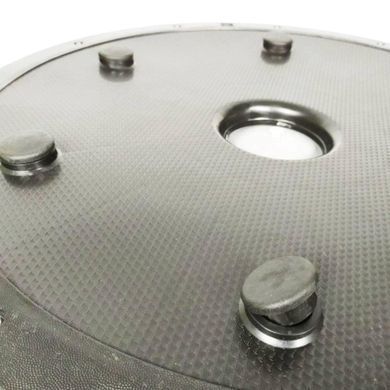 Балансировочная платформа BOSU 60 см серая, полусфера для фитнеса с эспандерами EF-2324
