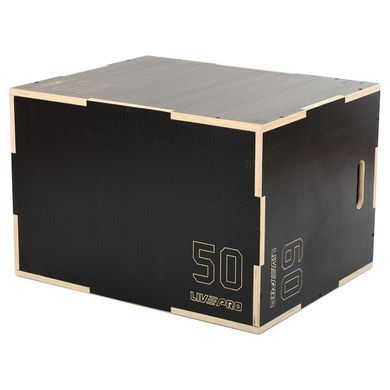 Тумба для кросфіту, три рівні висоти 50&times;60&times;75 см, пліометричний бокс для функціональних тренувань LP8157